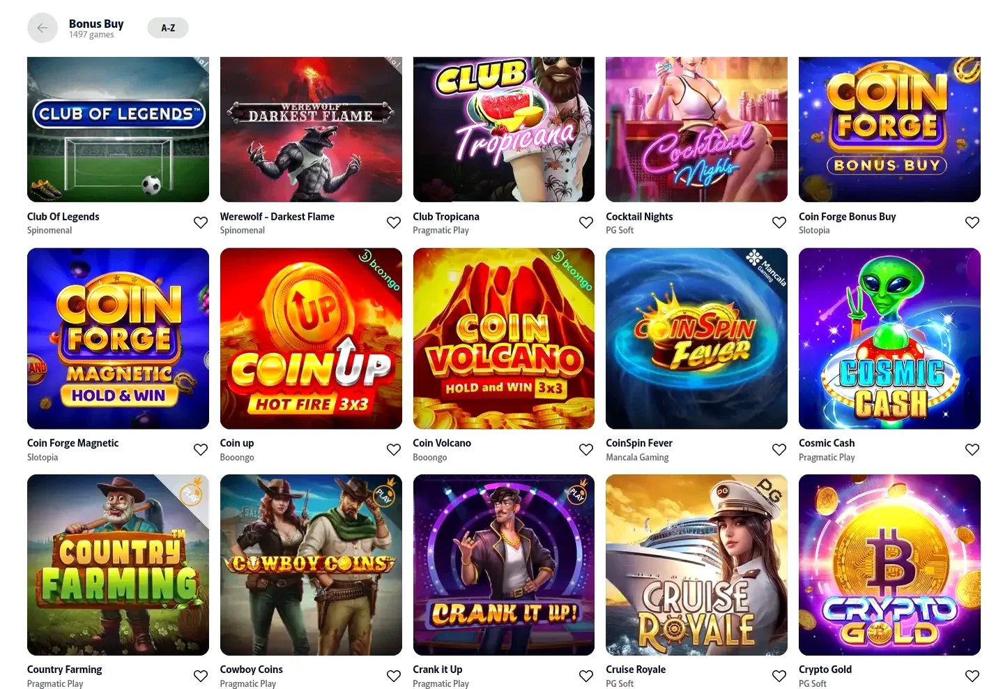 Monaco Jack mobile App Spielübersicht